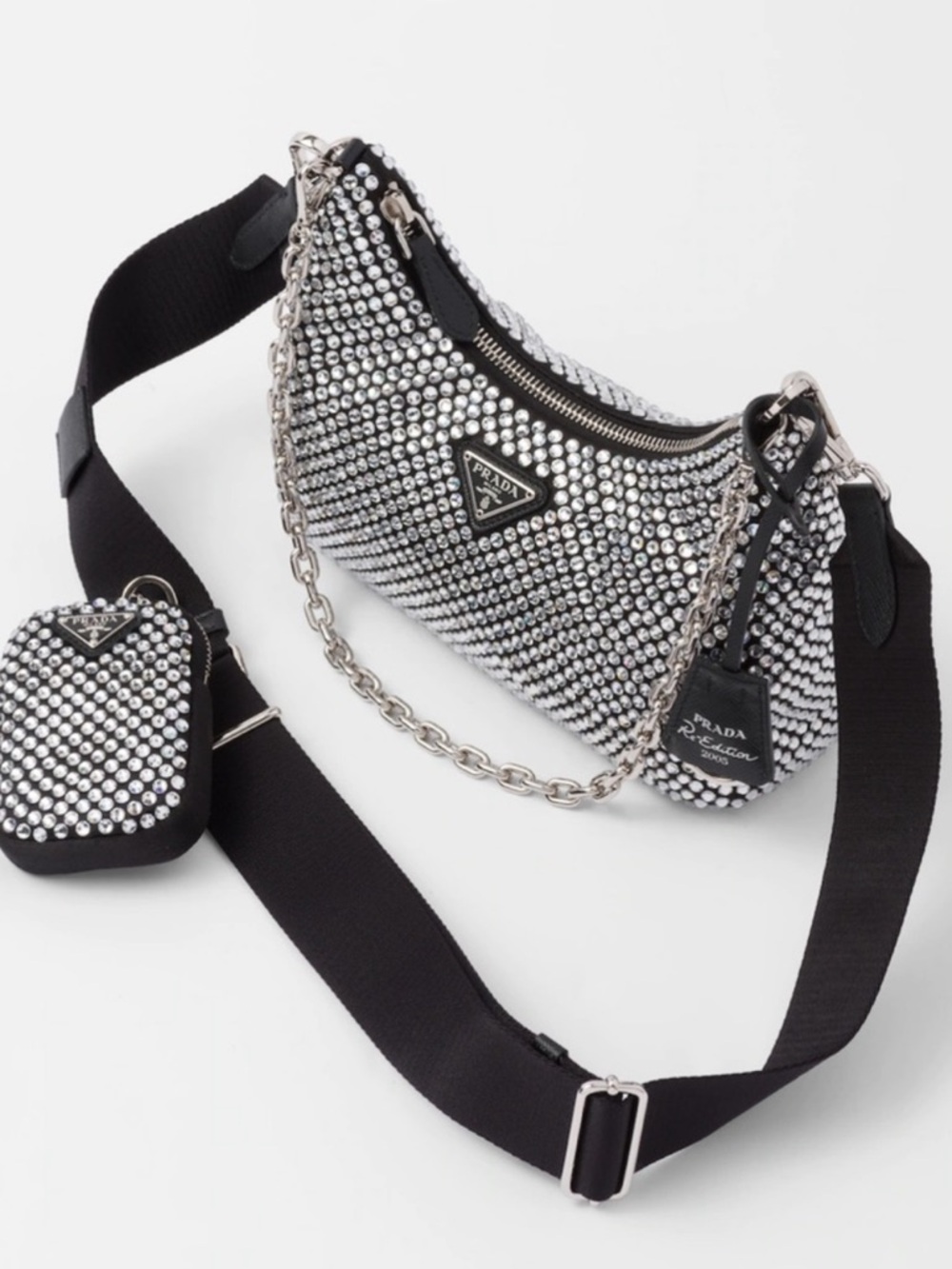 PRADA Re-Edition Crystal Handbag